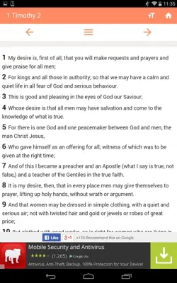 Easy to Read Bible android App screenshot 0